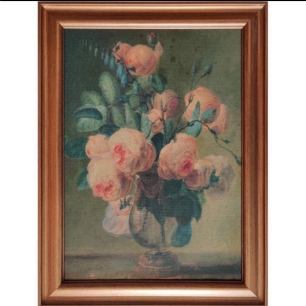 ANTIQUE FLORAL CANVAS BOARD Threshold